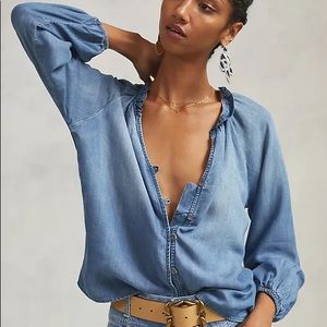 Cloth & Stone Chambray Blouse